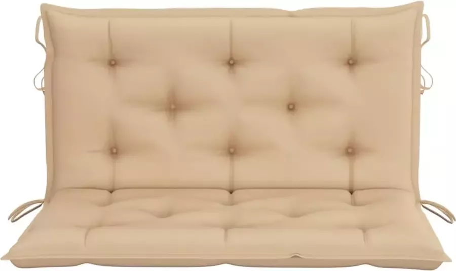 VidaLife Kussen voor schommelstoel 100 cm stof beige