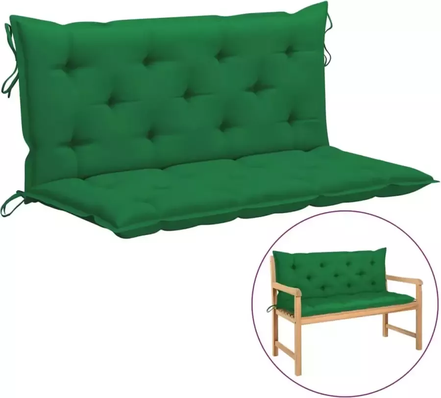 VidaLife Kussen voor schommelstoel 120 cm stof groen