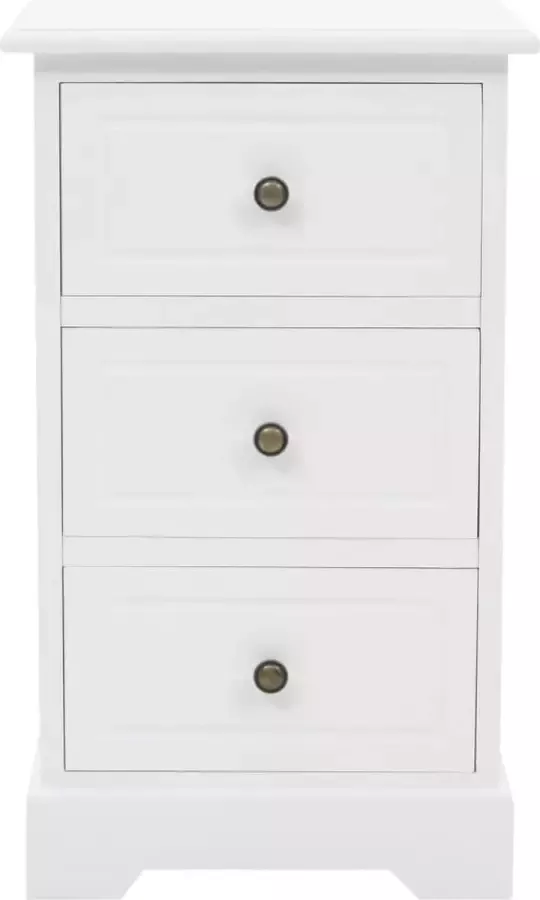 VidaLife Nachtkastje 35x32x59 cm MDF en grenenhout