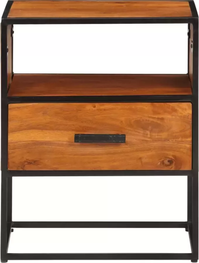 VidaLife Nachtkastje 40x30x50 cm massief acaciahout - Foto 5