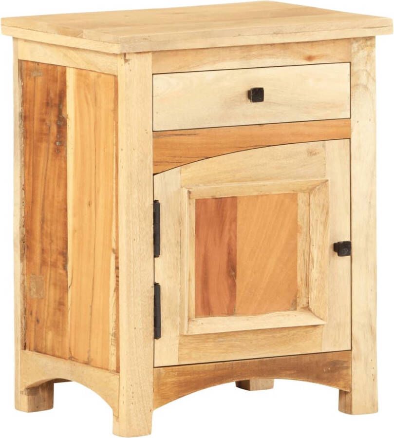 VidaLife Nachtkastje 40x30x50 cm massief gerecycled hout