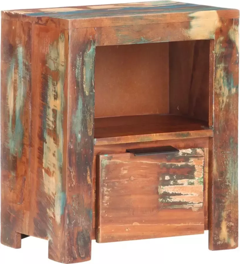 VidaLife Nachtkastje 40x30x50 cm massief gerecycled hout