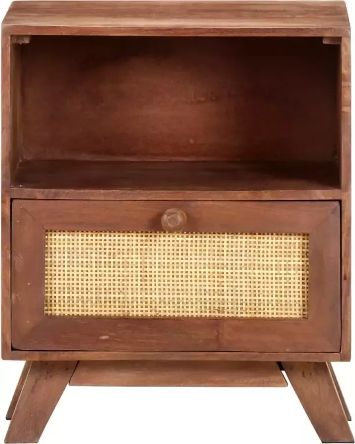 VidaLife Nachtkastje 40x30x50 cm massief mangohout - Foto 10