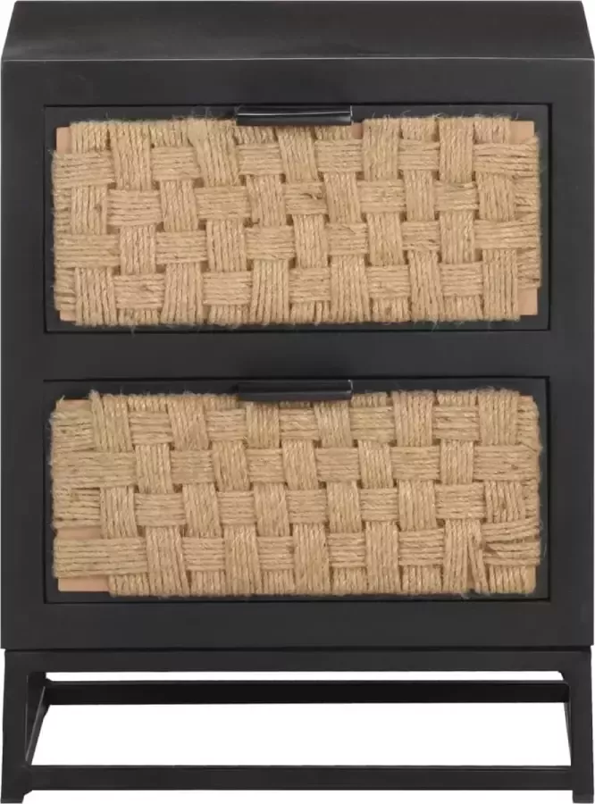 VidaLife Nachtkastje 40x30x50 cm massief mangohout - Foto 11