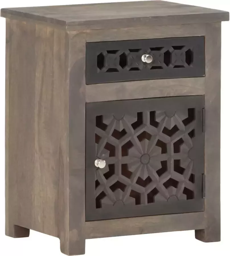 VidaLife Nachtkastje 40x30x50 cm massief mangohout - Foto 7