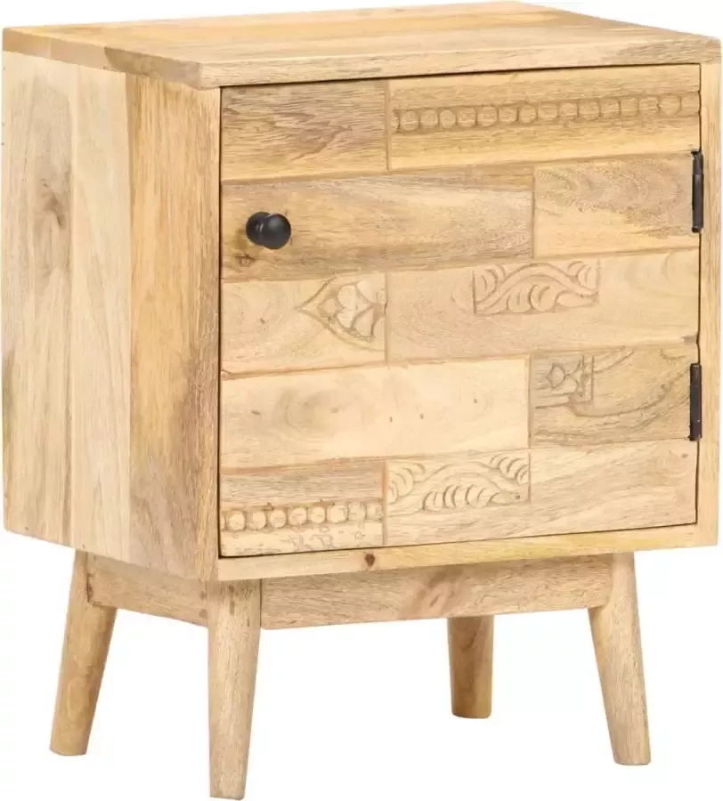 VidaLife Nachtkastje 40x30x50 cm massief mangohout - Foto 5