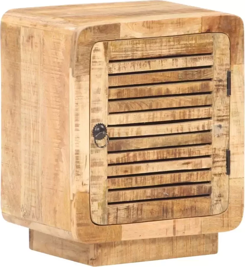 VidaLife Nachtkastje 40x30x50 cm ruw mangohout - Foto 2