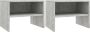 VidaLife Nachtkastjes 2 st 40x30x30 cm spaanplaat betongrijs - Thumbnail 1