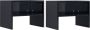 VidaLife Nachtkastjes 2 st 40x30x30 cm spaanplaat hoogglans zwart - Thumbnail 2