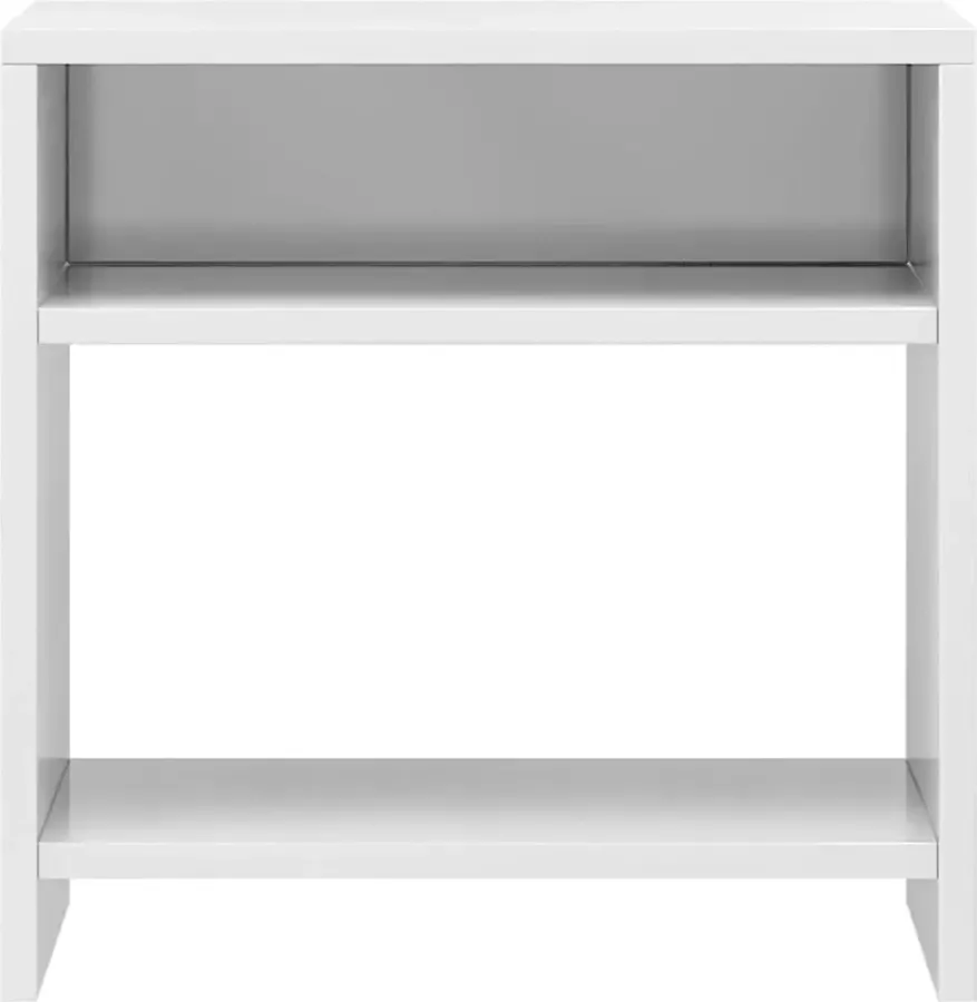 VidaLife Nachtkastjes 2 st 40x30x40 cm spaanplaat hoogglans wit - Foto 2