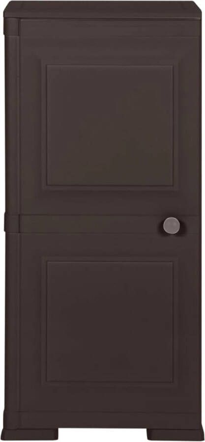 VidaLife Opbergkast hout-look 40x43x85 5 cm kunststof bruin