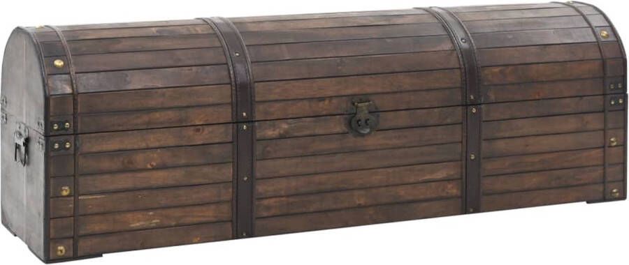 VidaLife Opbergkist vintage stijl 120x30x40 cm massief hout