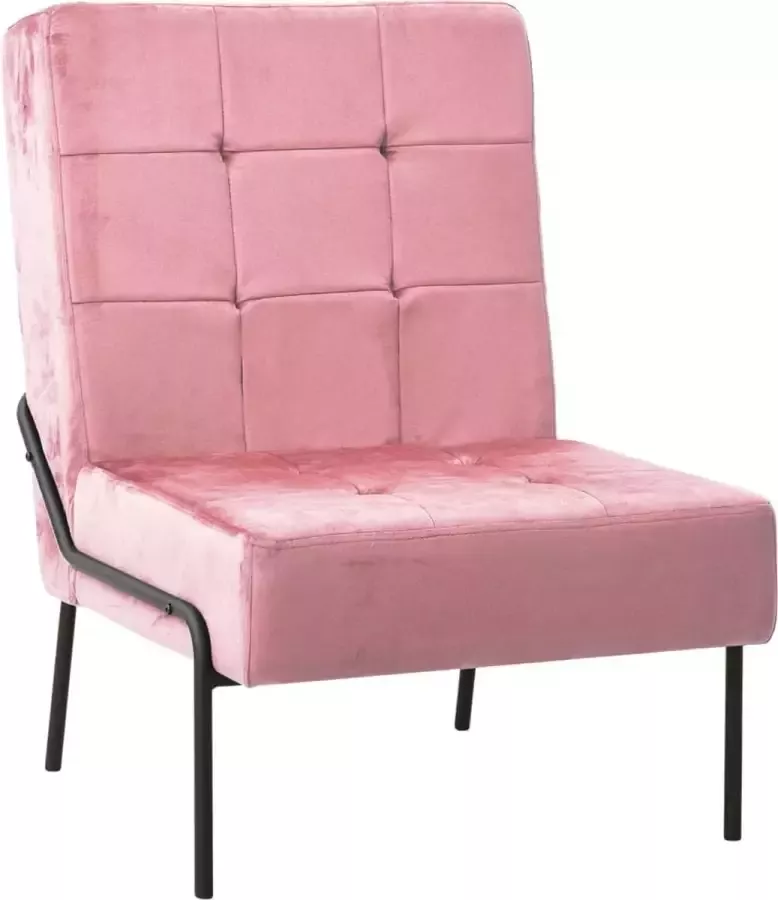 VidaLife Relaxstoel 65x79x87 cm fluweel roze