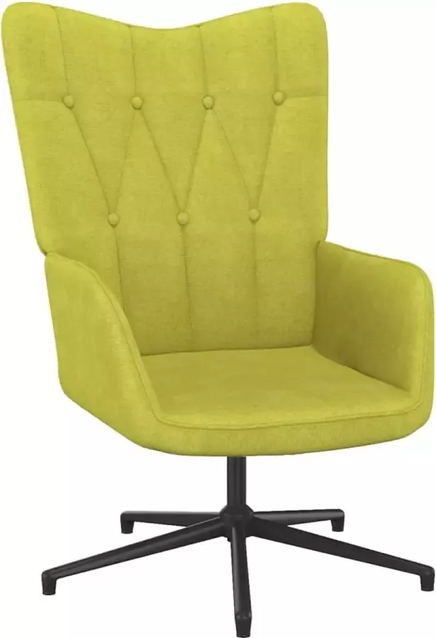 VidaLife Relaxstoel stof groen - Foto 5