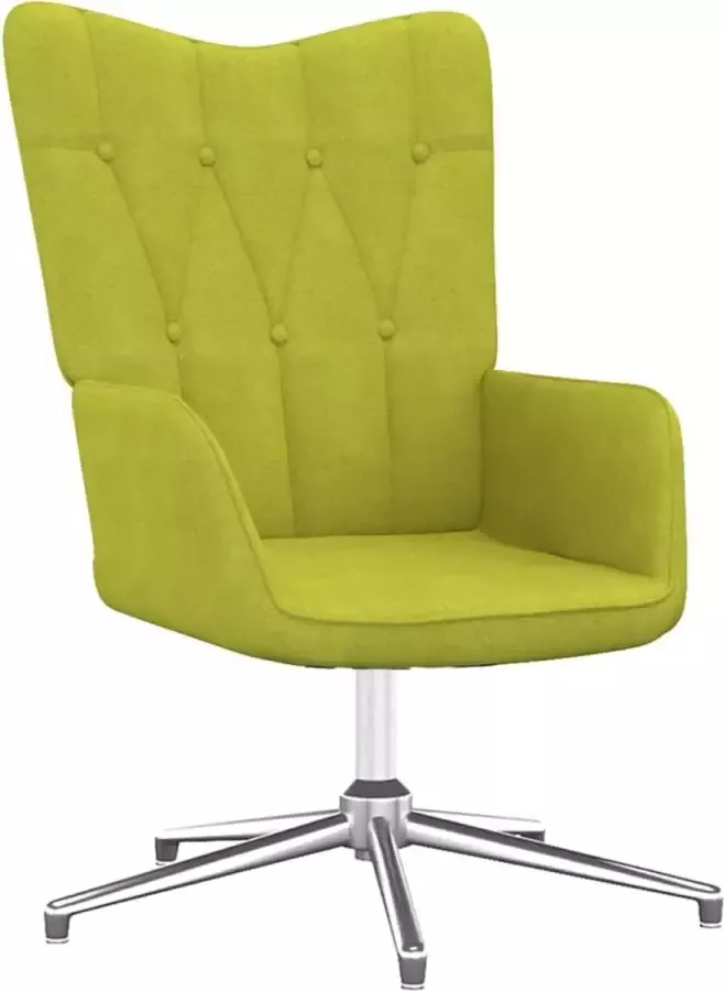 VidaLife Relaxstoel stof groen - Foto 3