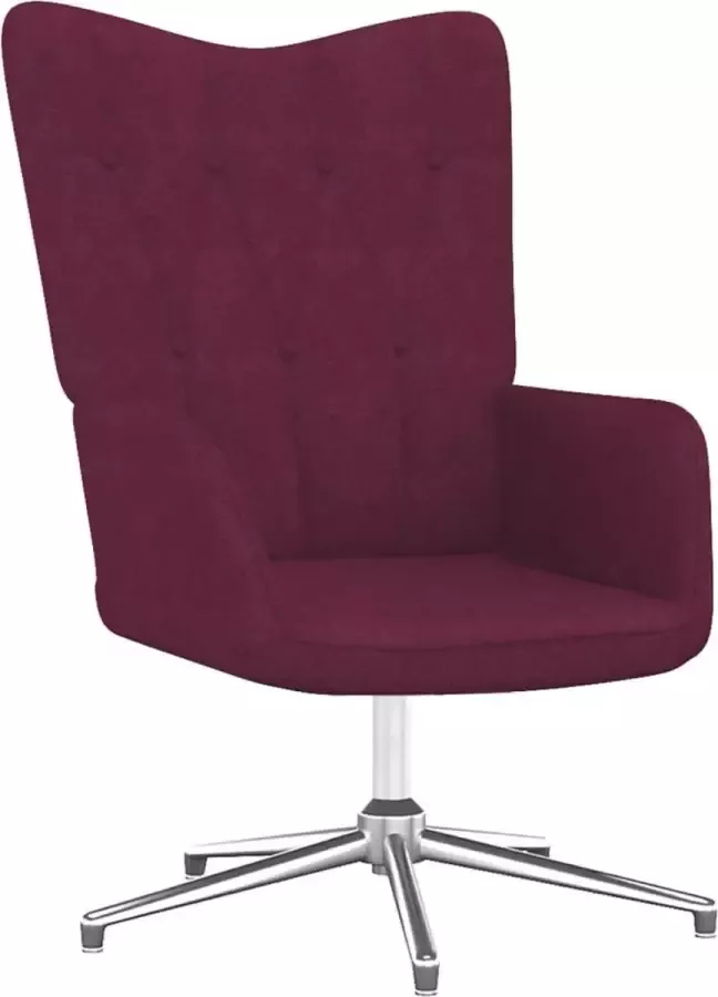VidaLife Relaxstoel stof paars - Foto 2