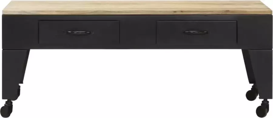 VidaLife Salontafel 100x60x40 cm massief mangohout - Foto 2