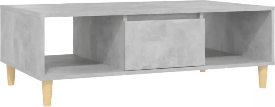 VidaLife Salontafel 103 5x60x35 cm spaanplaat betongrijs