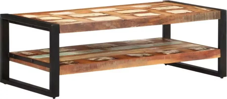 VidaLife Salontafel 120x60x40 cm massief gerecycled hout