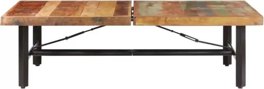 VidaLife Salontafel 142x90x42 cm massief gerecycled hout