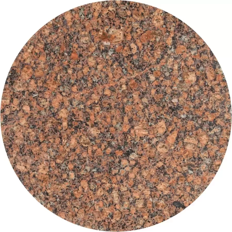 VidaLife Salontafel 60x60x35 cm echt steen met marmeren textuur bruin