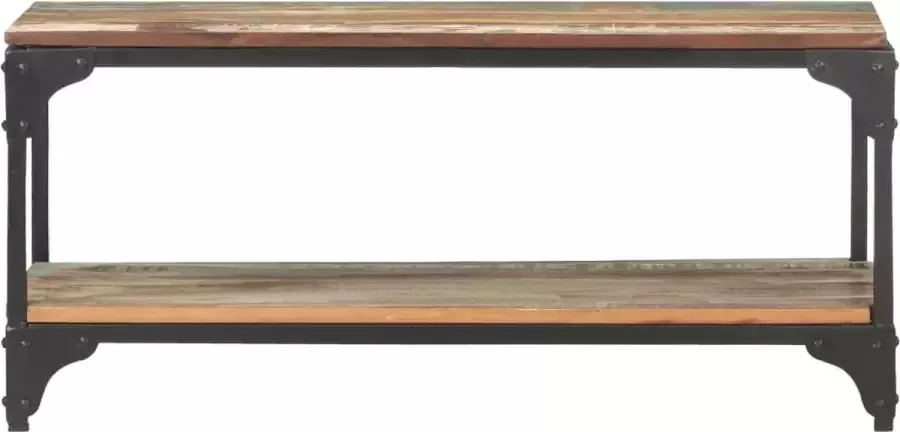 VidaLife Salontafel 90x30x40 cm massief gerecycled hout