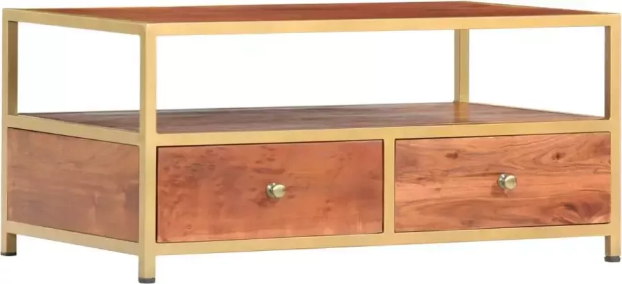 VidaLife Salontafel 90x50x40 cm massief acaciahout