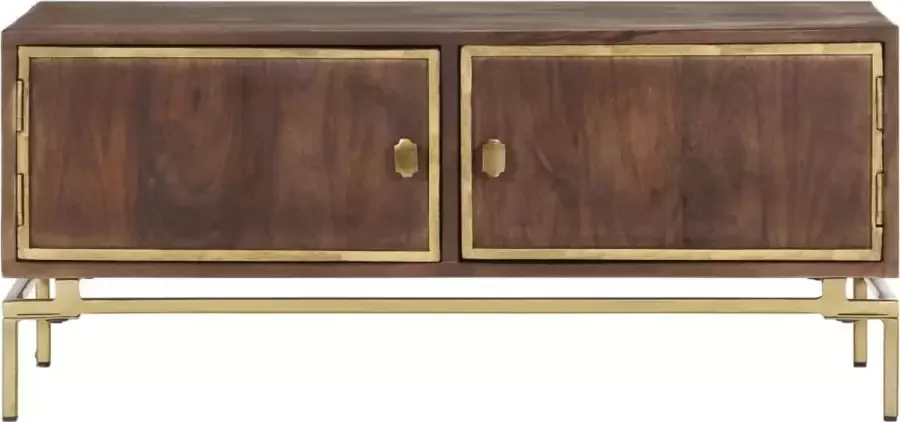 VidaLife Salontafel 90x50x40 cm massief mangohout - Foto 2