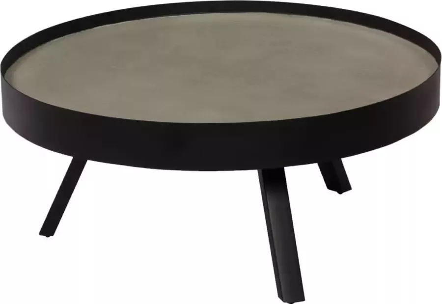 VidaLife Salontafel met betonnen tafelblad 74x32 cm