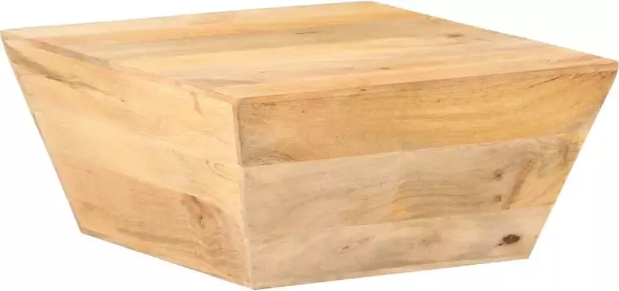 VidaLife Salontafel V-vormig 66x66x30 cm massief mangohout