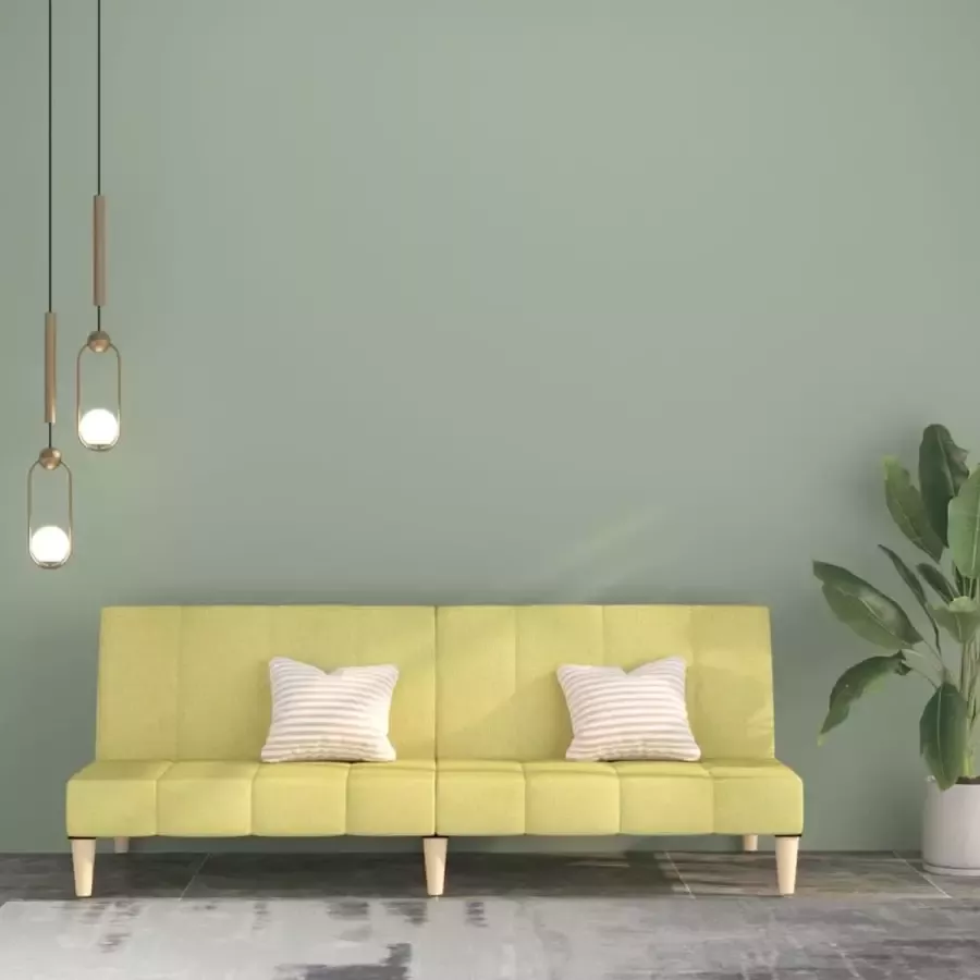 VidaLife Slaapbank 2-zits stof groen