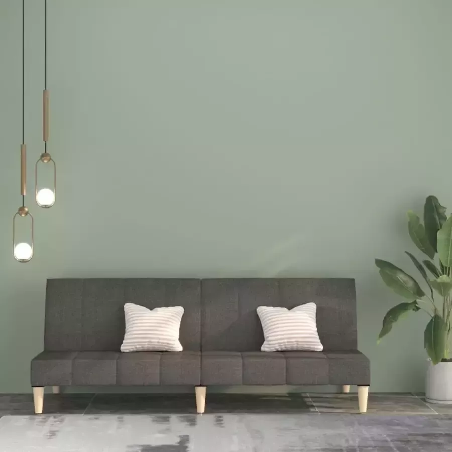 VidaLife Slaapbank 2-zits stof lichtgrijs