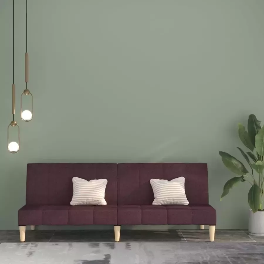 VidaLife Slaapbank 2-zits stof paars - Foto 3