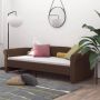 VidaLife Slaapbank met matras en USB stof bruin 90x200 cm - Thumbnail 3