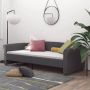 VidaLife Slaapbank met matras en USB stof donkergrijs 90x200 cm - Thumbnail 1