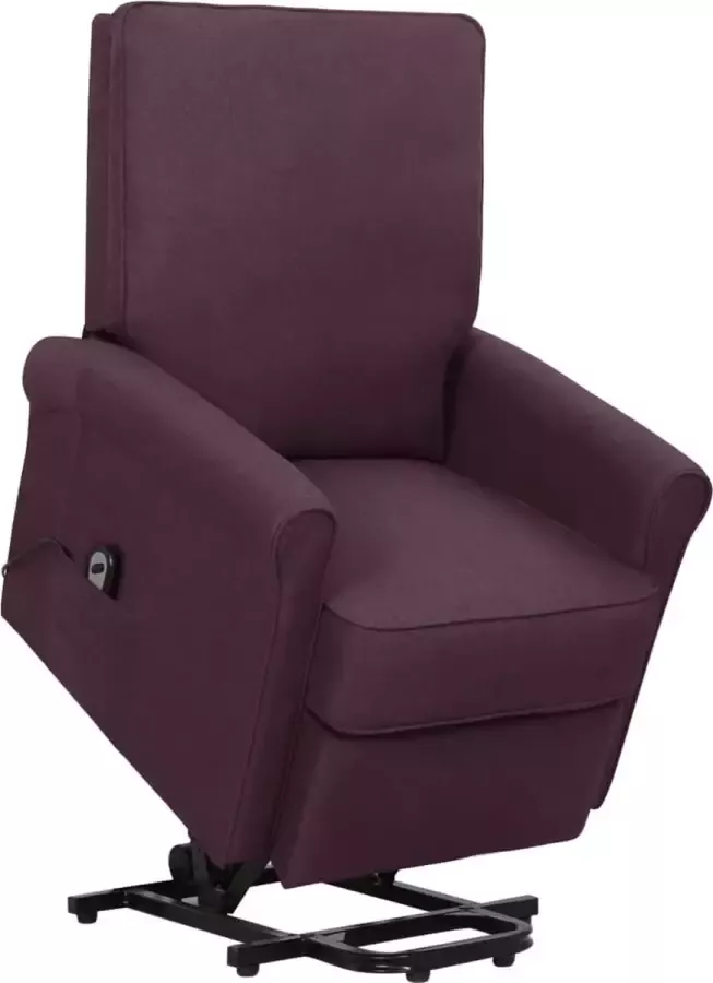 VidaLife Sta-op-stoel verstelbaar stof paars