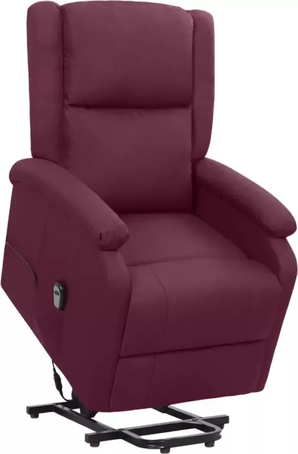 VidaLife Sta-op-stoel verstelbaar stof paars