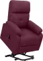 VidaLife Sta-op-stoel verstelbaar stof paars - Thumbnail 1