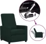 VidaLife Sta-opstoel verstelbaar stof donkergroen - Thumbnail 1