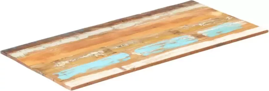VidaLife Tafelblad rechthoekig 15-16 mm 60x120cm massief gerecycled hout