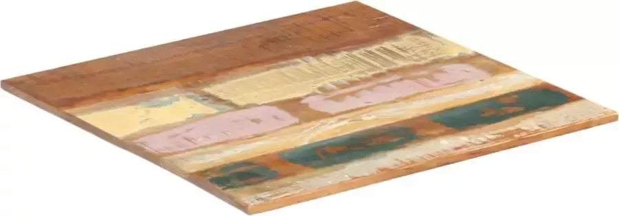 VidaLife Tafelblad vierkant 15-16 mm 60x60 cm massief gerecycled hout