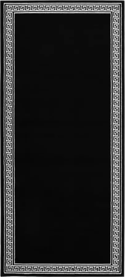 VidaLife Tapijtloper 100x150 cm BCF zwart met motief