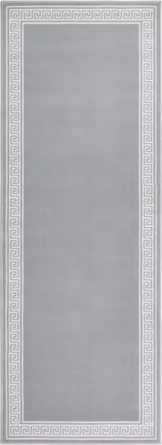 VidaLife Tapijtloper 100x250 cm BCF grijs met motief
