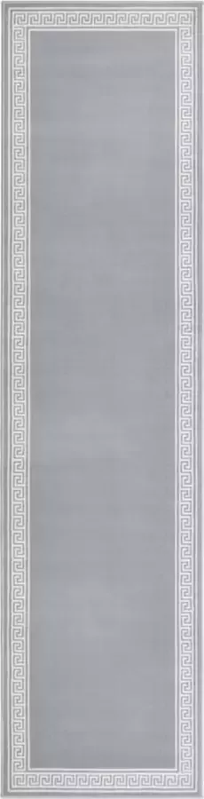 VidaLife Tapijtloper 100x450 cm BCF grijs met motief