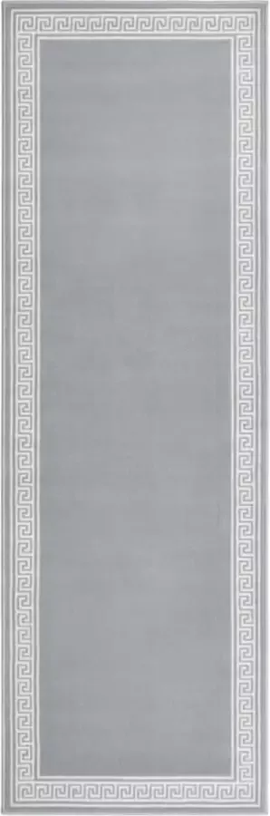 VidaLife Tapijtloper 80x250 cm BCF grijs met motief