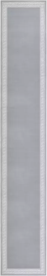 VidaLife Tapijtloper 80x500 cm BCF grijs met motief