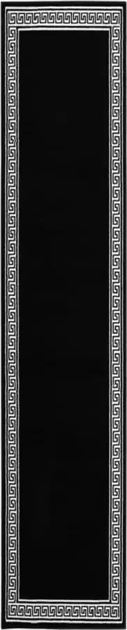 VidaLife Tapijtloper 80x500 cm BCF zwart met motief