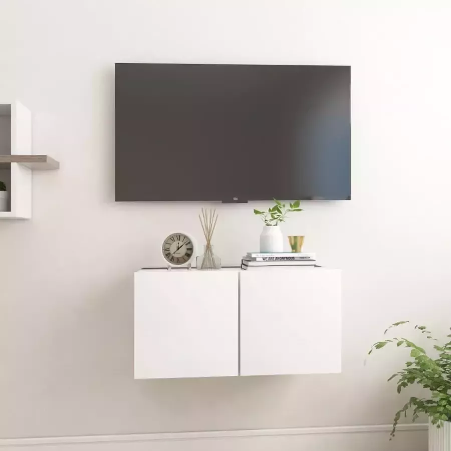 VidaLife Tv-hangmeubel 60x30x30 cm wit