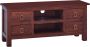 VidaLife Tv-meubel 100x30x45 cm massief mahoniehout klassiek bruin - Thumbnail 1