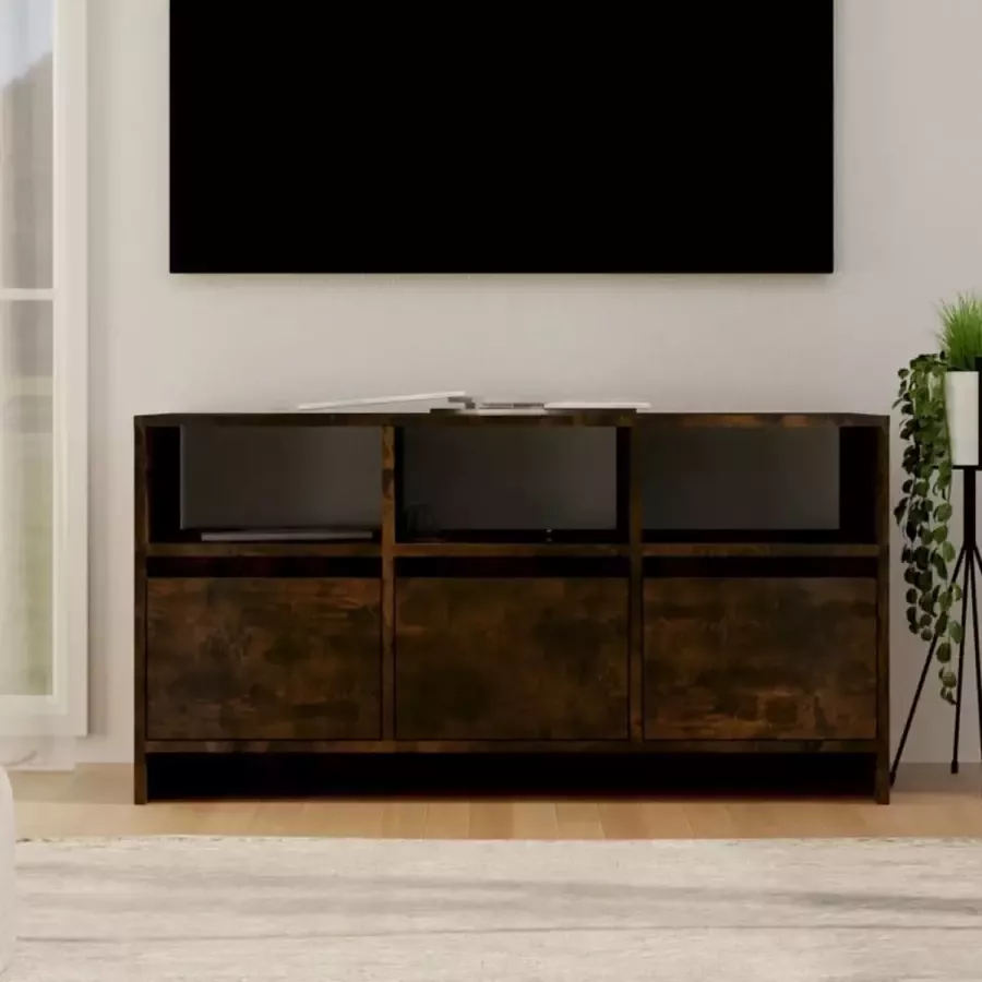 VidaLife Tv-meubel 102x37 5x52 5 cm spaanplaat gerookt eikenkleurig
